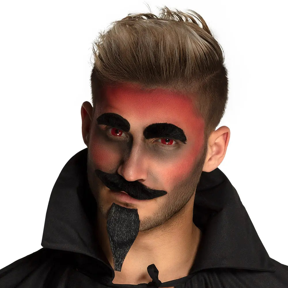 Lentilles Diable - Rouges cerclées de noir - 1 semaine