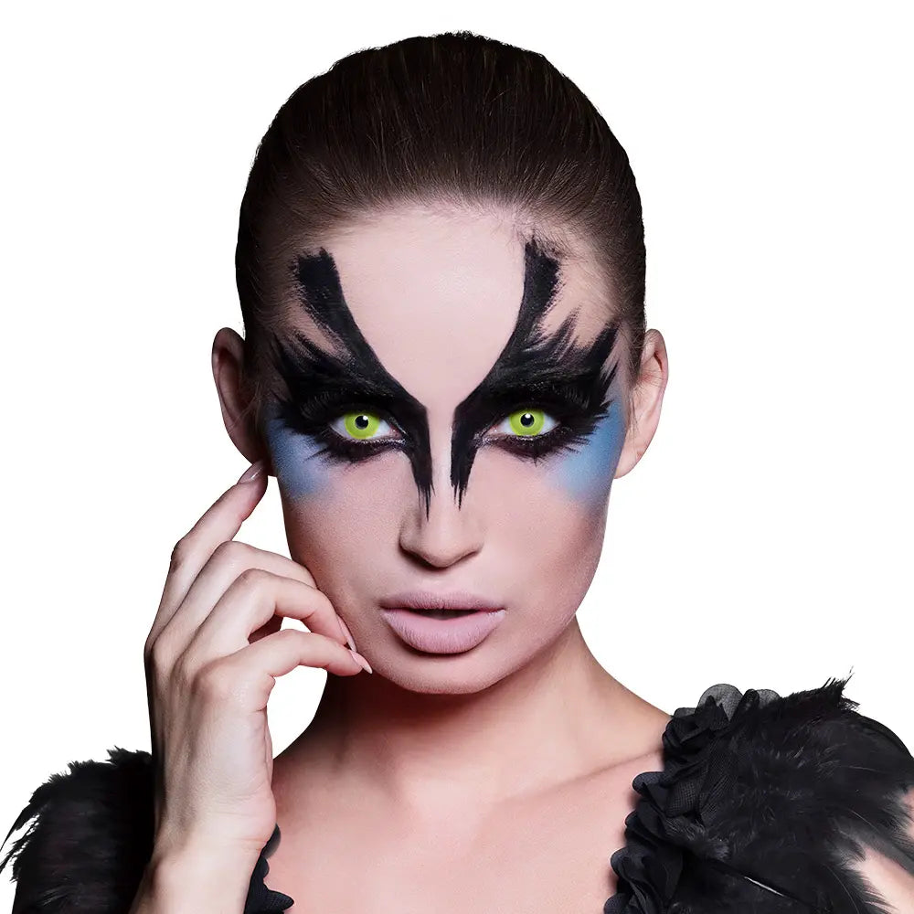 Lentilles Corbeau - Jaunes pupille noire - 1 semaine