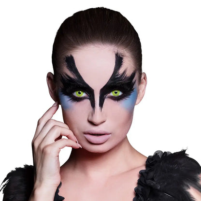 Lentilles Corbeau - Jaunes pupille noire - 1 semaine