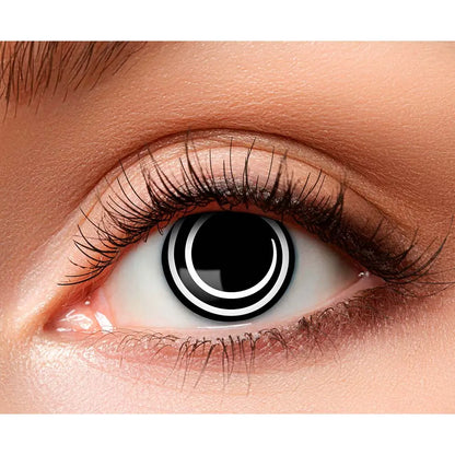 Lentilles Spirale noir - Cercle hypnotique - 1 semaine