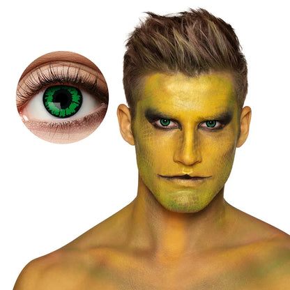 Lentilles Reptile - Vertes pupille fendue - 1 semaine