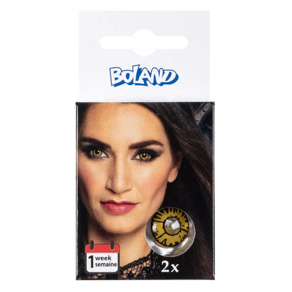 Lentilles Twilight - Jaunes iris noir - 1 semaine