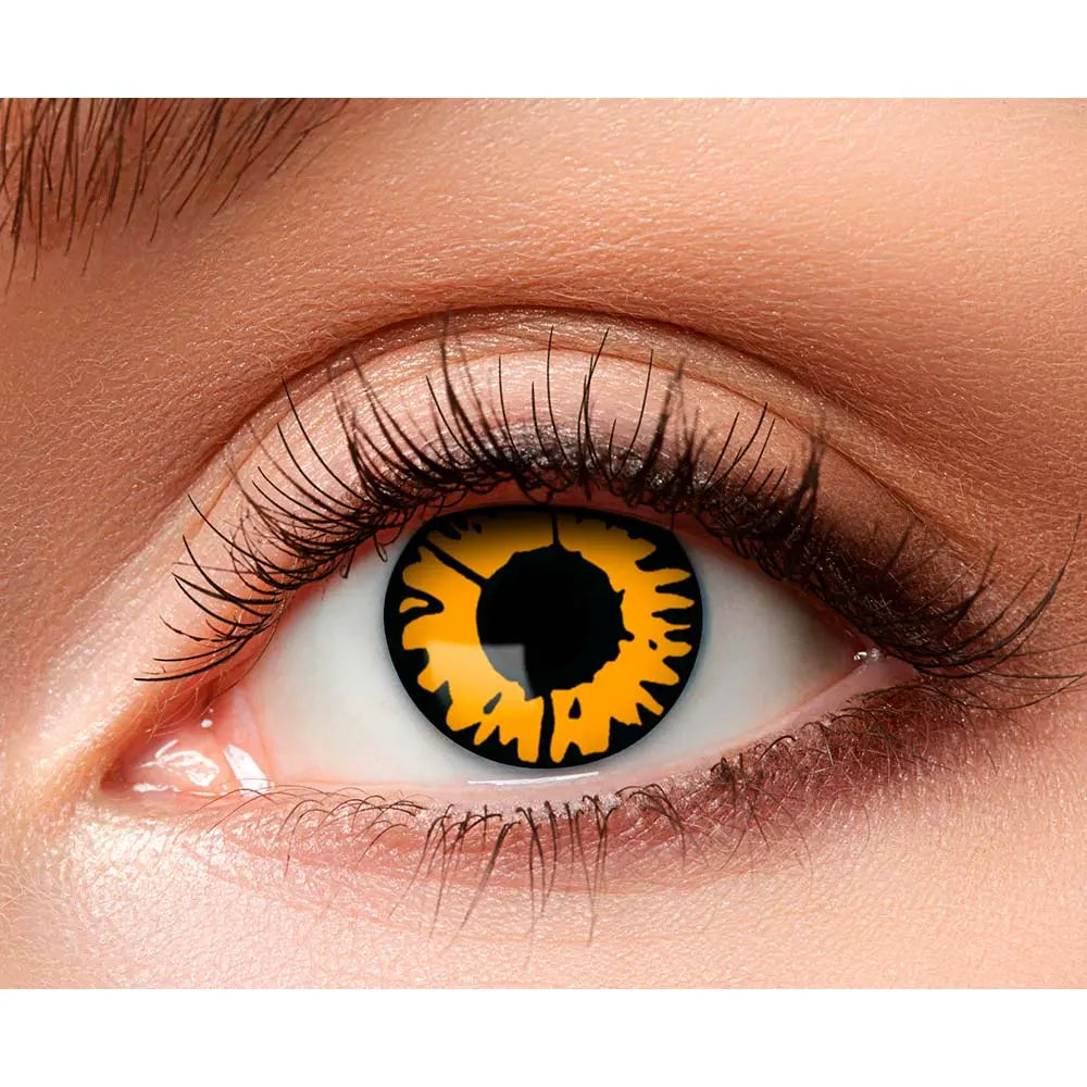 Lentilles Twilight - Jaunes iris noir - 1 semaine