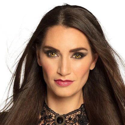 Lentilles Twilight - Jaunes iris noir - 1 semaine