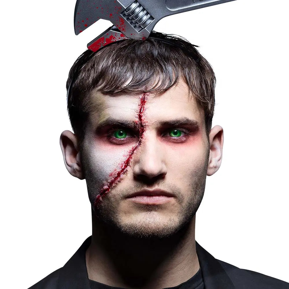 Lentilles Franky (Yeux de Monstre) - Vert et noir - 1 semaine