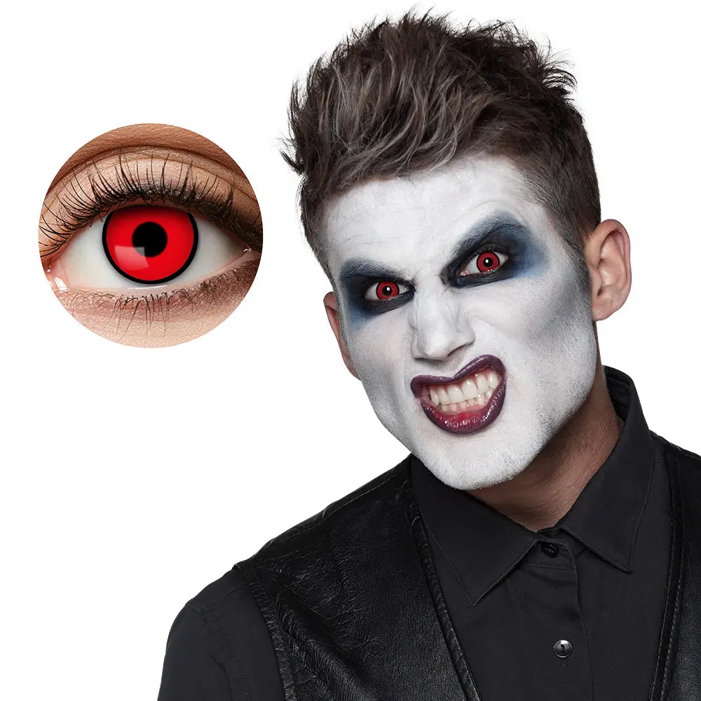 Lentilles Freak - Rouges intenses - 1 semaine