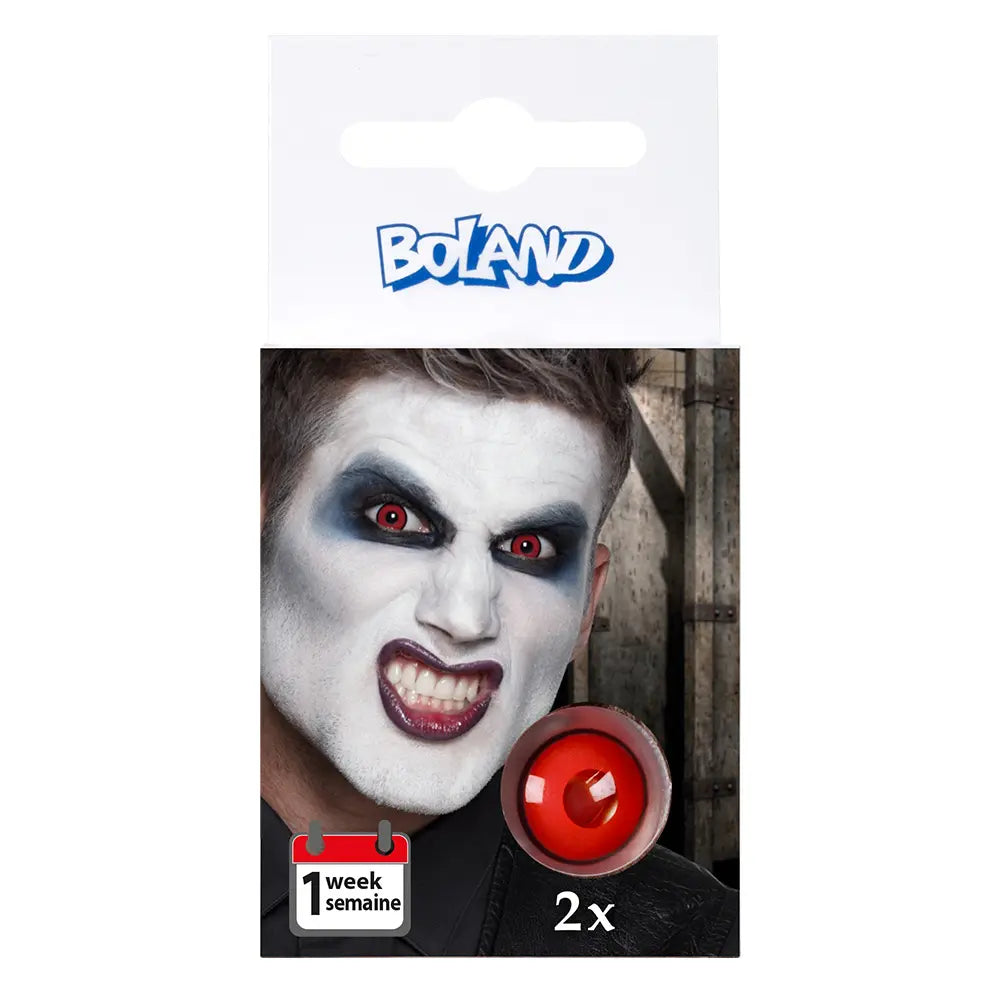 Lentilles Freak - Rouges intenses - 1 semaine