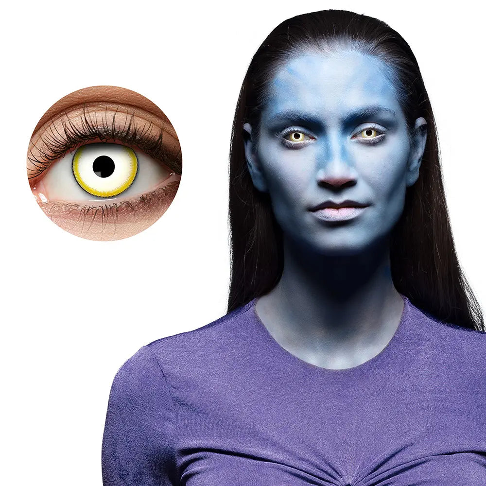 Lentilles Dark fairy - Jaunes iris noir - 1 semaine