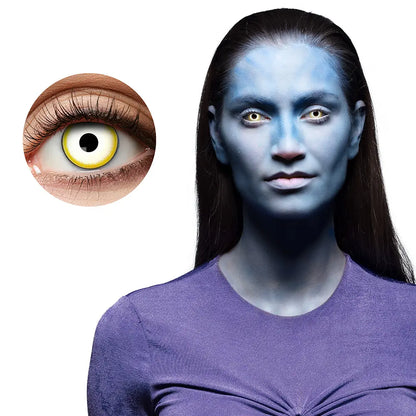 Lentilles Dark fairy - Jaunes iris noir - 1 semaine