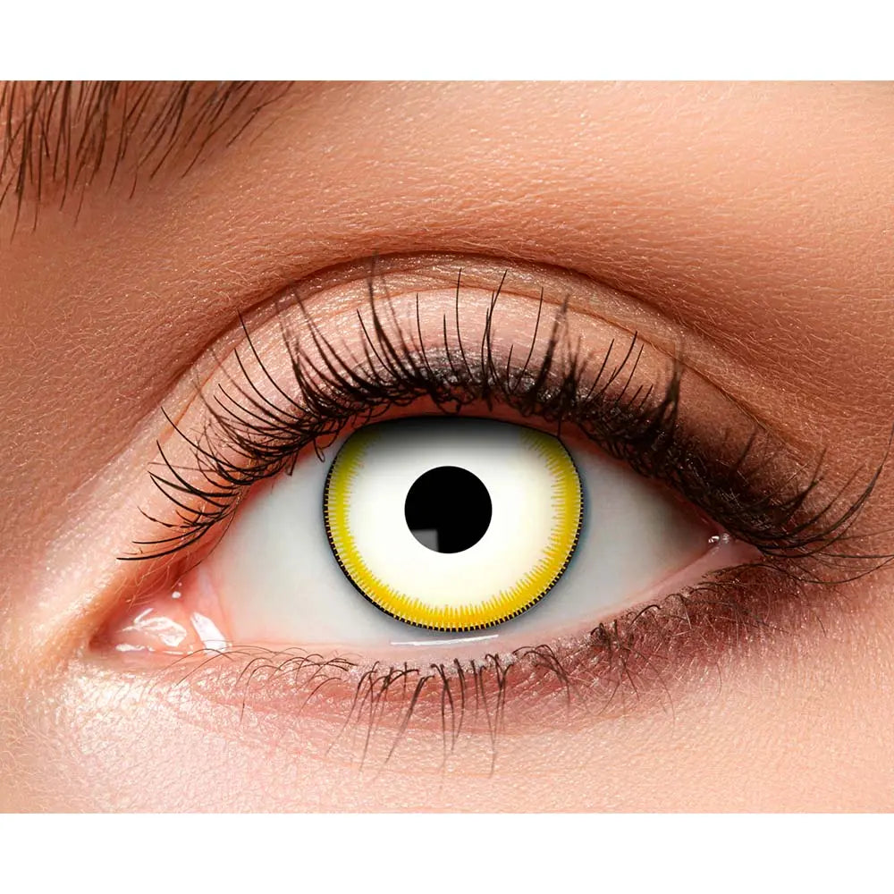 Lentilles Dark fairy - Jaunes iris noir - 1 semaine
