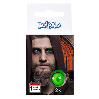 Lentilles Occultiste - Vertes intenses - 1 semaine