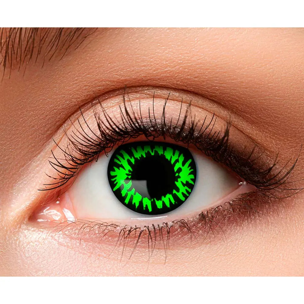 Lentilles She-wolf (Louve surnaturelle) - Vert et noir - 1 semaine