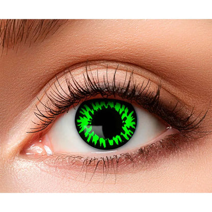 Lentilles She-wolf (Louve surnaturelle) - Vert et noir - 1 semaine