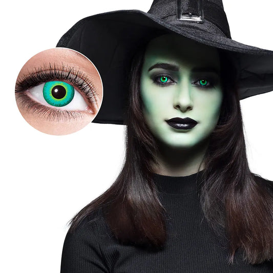 Lentilles Witchcraft (Sorcellerie maléfique) - Vert et noir - 1 semaine