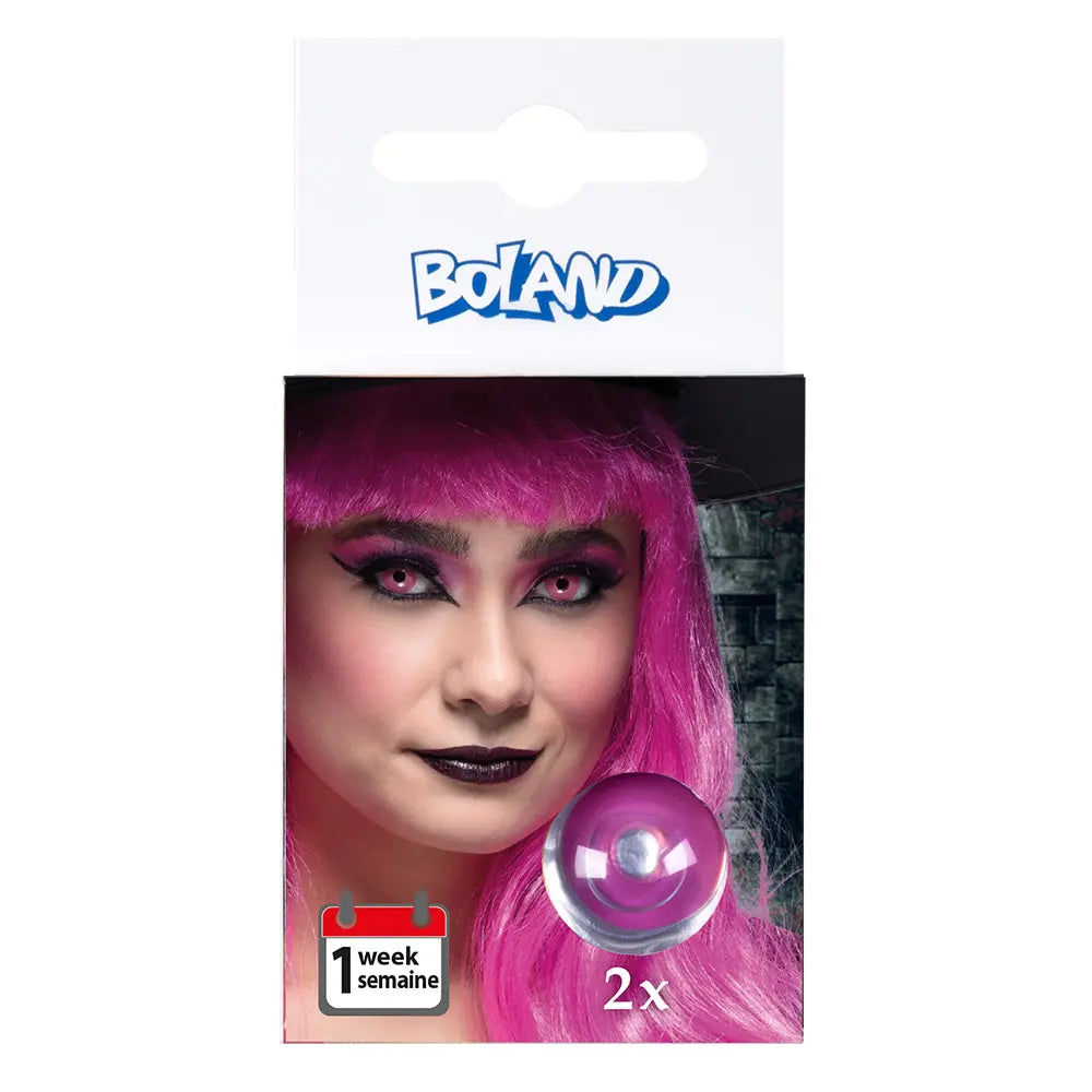 Lentilles Sorcière - Rose et noir - 1 semaine