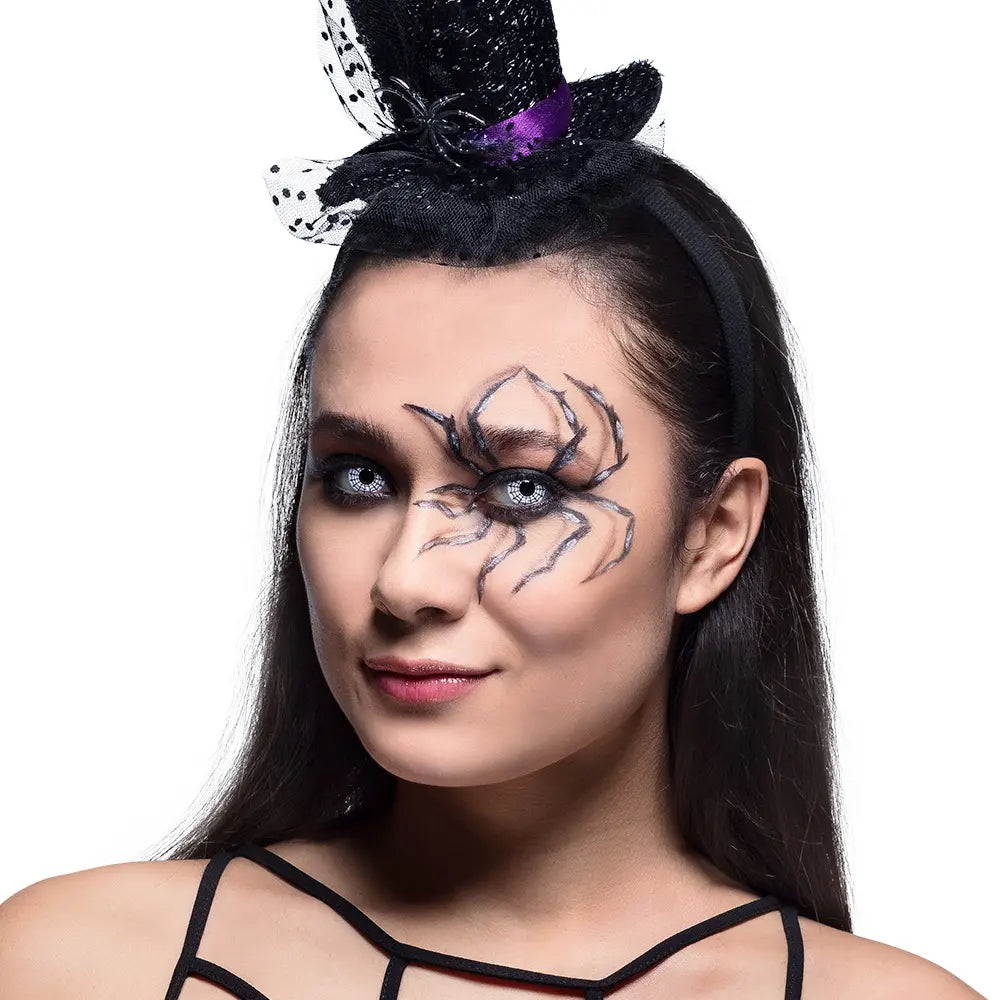 Lentilles Araignée - Noir et blanc - 1 semaine