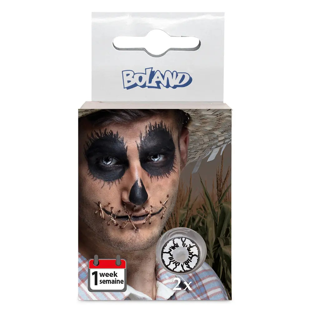 Lentilles Épouvantail - Noir et blanc - 1 semaine