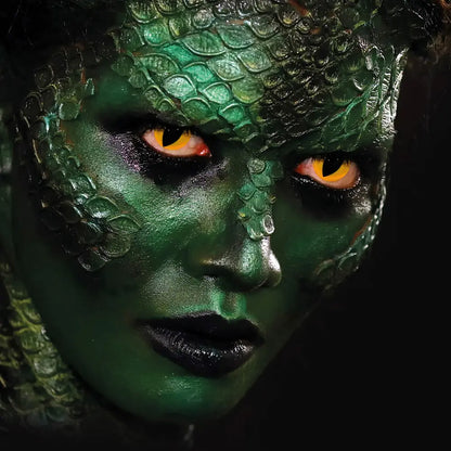 Lentilles Creep - Œil de reptile jaune et noir - 1 semaine
