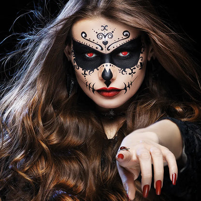 Lentilles Cyborg - Rouge bionique - 1 semaine