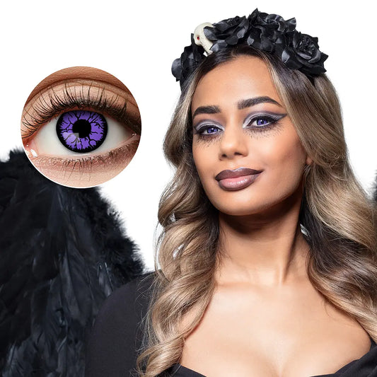 Lentilles Dark Angel - Violettes mystiques - 1 semaine