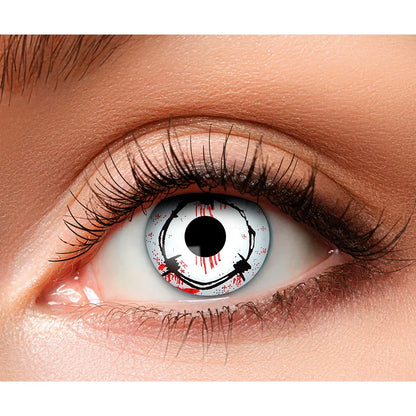 Lentilles Imprisoned - Blances à motif barbelé - 1 semaine