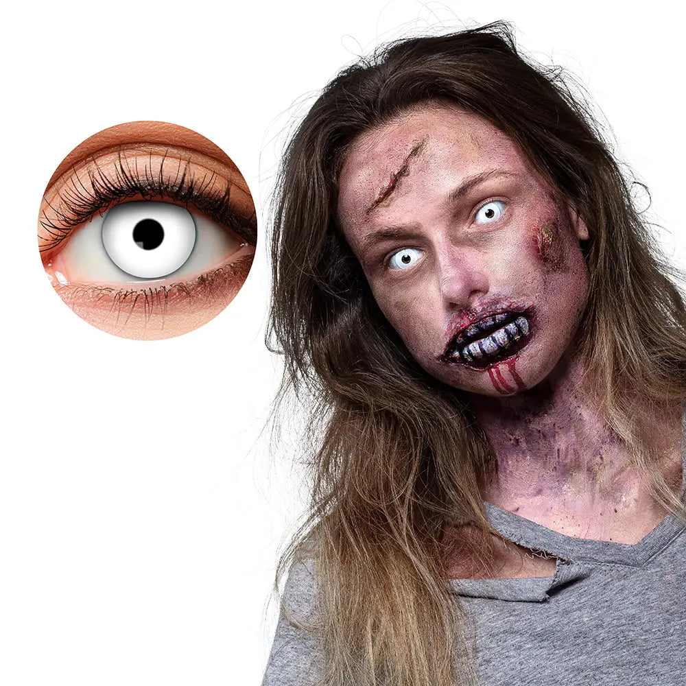 Lentilles Infected - Blanches effrayantes - 1 semaine