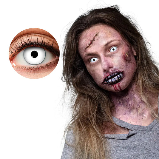 Lentilles Infected - Blanches effrayantes - 1 semaine