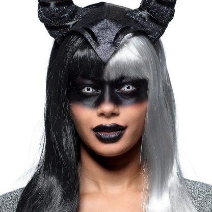 Lentilles White demon - Blanches cerclées noir - 1 semaine