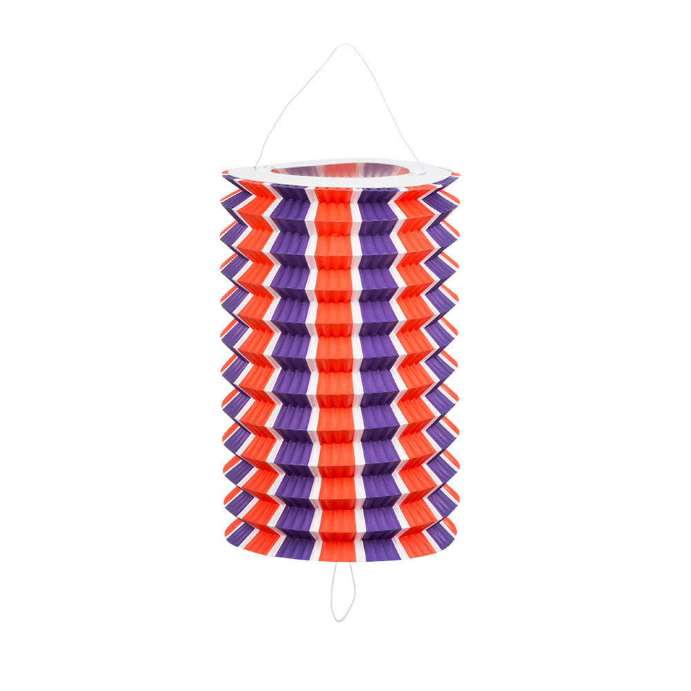 Set 12 Lanternes cylindrique en papier Tricolore (13 cm)