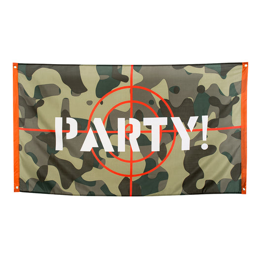 Drapeau en polyester 'PARTY!'