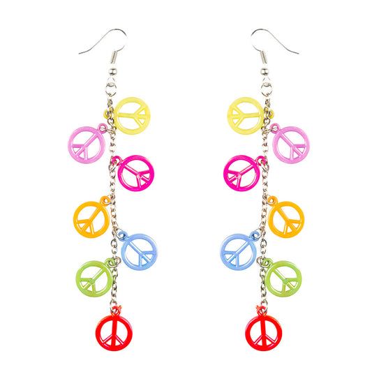 Paire Pendants d'oreille Peace row