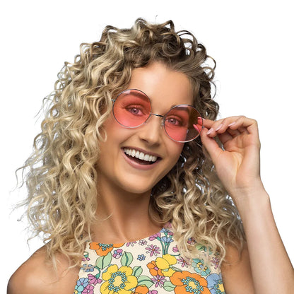 Pc. Lunettes party Hippie XL rose