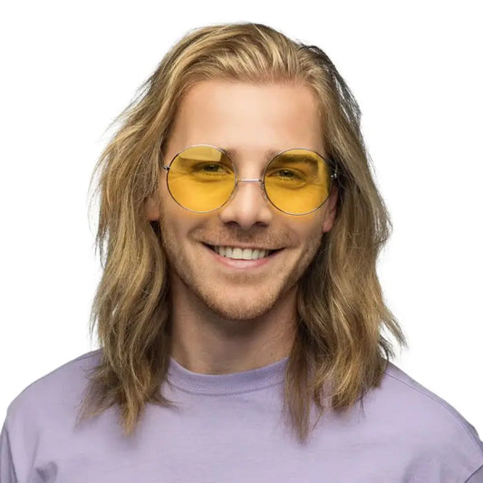 Lunettes Party Hippie XL Jaune