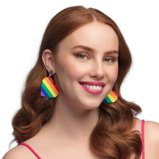 Paire de Pendants d'Oreille ''Cœur Pride''