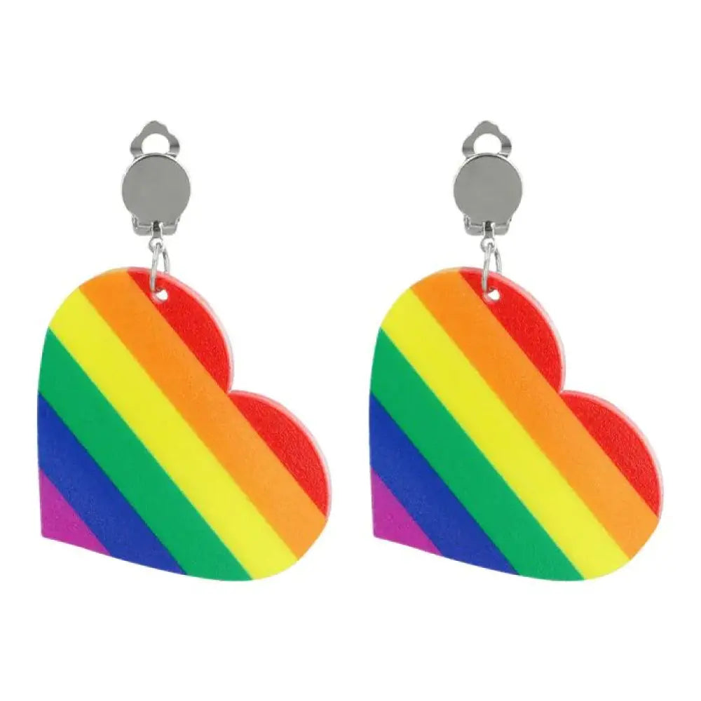 Paire de Pendants d'Oreille ''Cœur Pride''