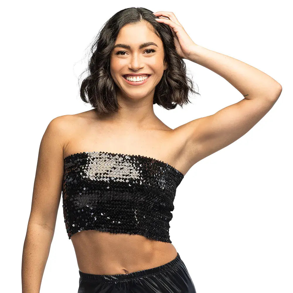 Top Sparkle Noir (M/L stretch)