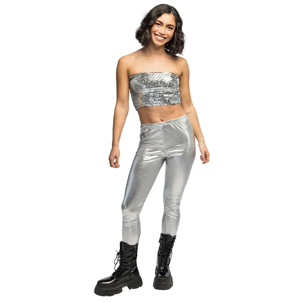Top Sparkle Argent (M/L stretch)