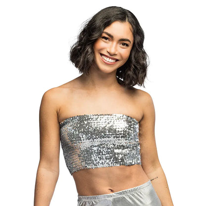 Top Sparkle Argent (M/L stretch)