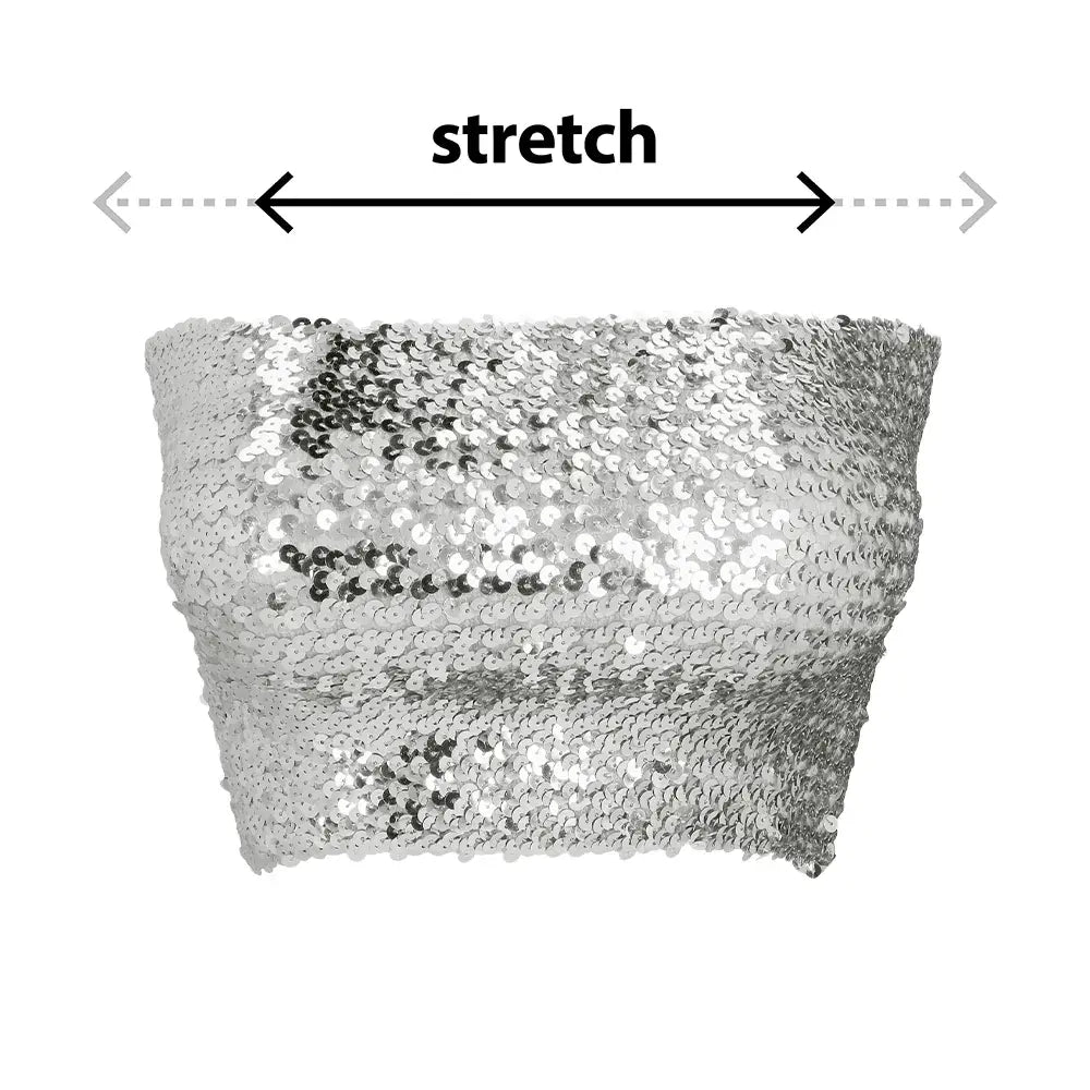 Top Sparkle Argent (M/L stretch)
