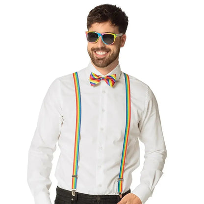Set Lunettes, Bretelles et Nœud Papillon - Multicolore
