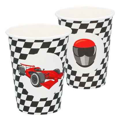 Set 8 gobelets en papier Speed Formule 1