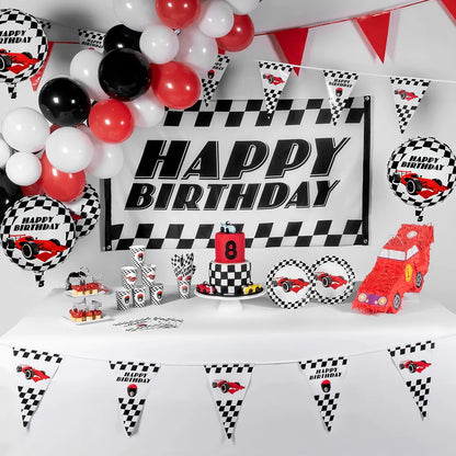 Set 20 serviettes en papier formule 1 happy birthday