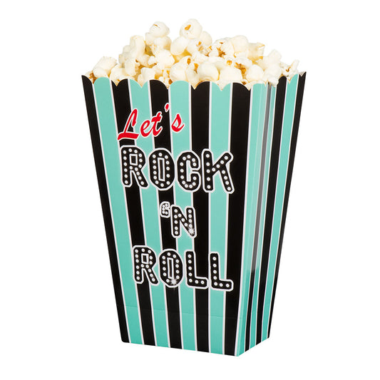 Set 4 Bols de popcorn Rock 'n Roll