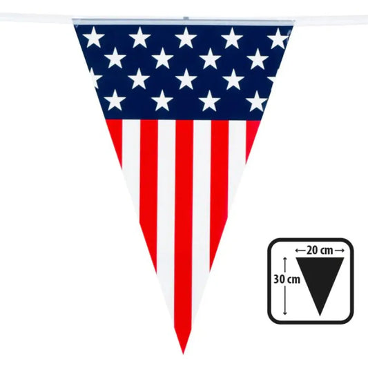 Guirlande de Fanions USA PE - 6m
