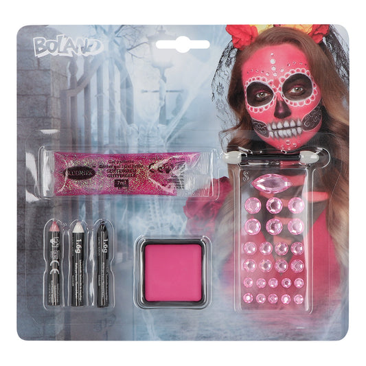 Kit de maquillage Diamond Catrina (bâtons de maquillage, crème de maquillage, gel scintillant, feuille de strass et applicateur)