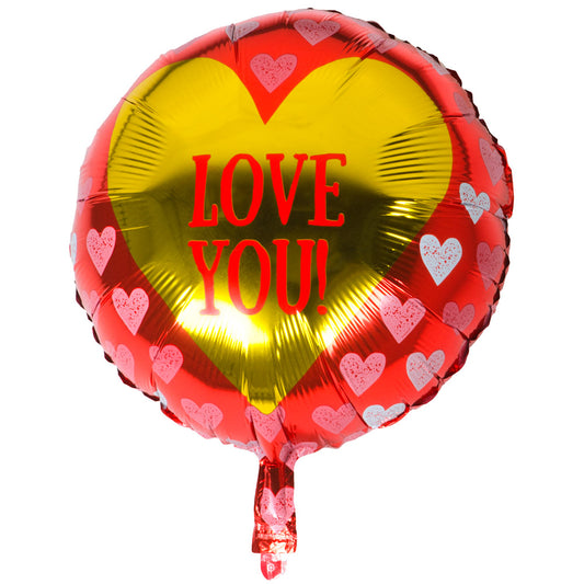 Ballon en aluminium 'LOVE YOU!'