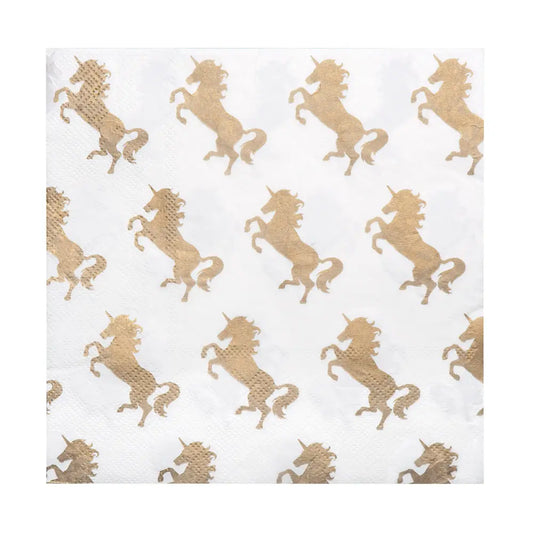 20 Serviettes en Papier 33x33cm - Licorne