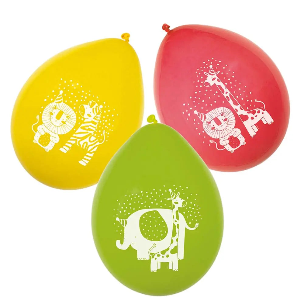 6 Ballons 25cm - Safari