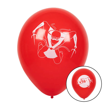 Ballons en latex 'Ninja' 3 couleurs double face