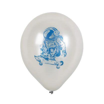 Set 6 Ballons en latex Espace double face (25 cm)